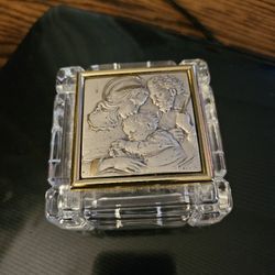 Glass And 925 Trinket Box 