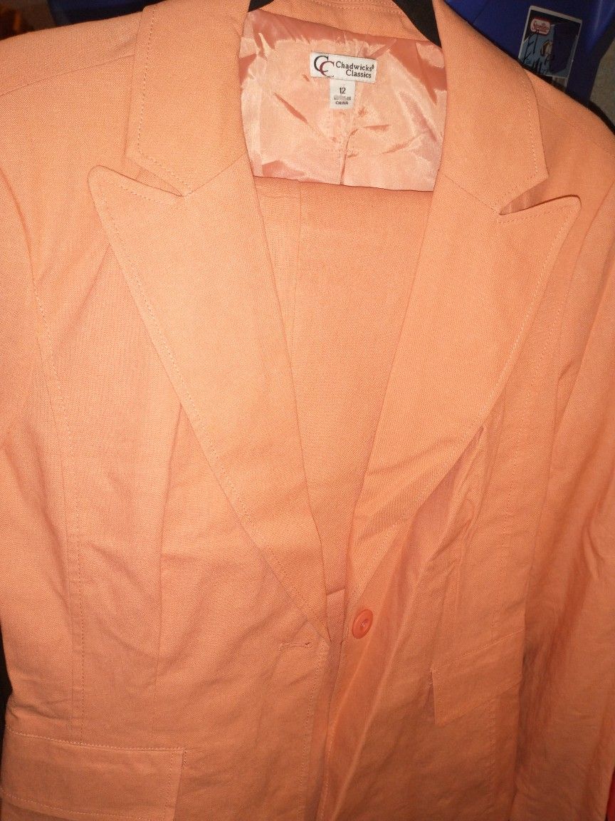 Ladies Suit, Chadwick, Sz 12 Orange
