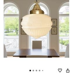 NEW Milk Glass Pendant Light Fixture Beautiful