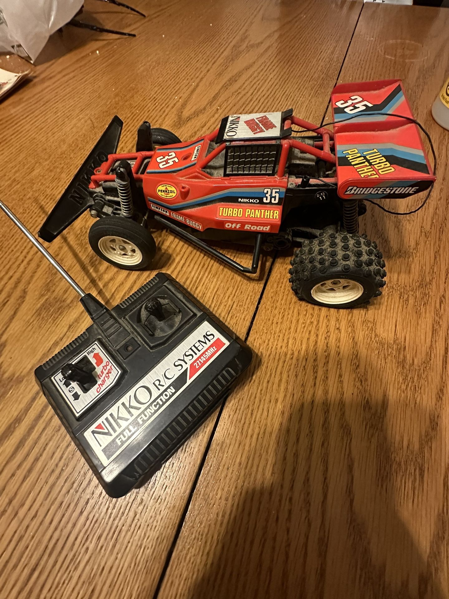 Vintage NIKKO Turbo Panther RC Car Off Road  Frame Buggy