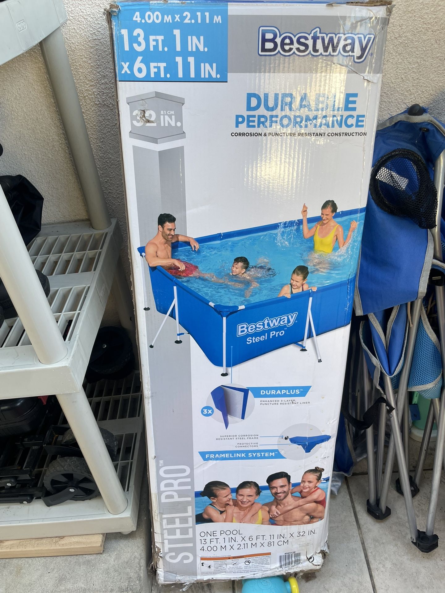 Bestway Steel Pro Pool 13ft × 6ft 11in × 32in – Brand New – $200 OBO