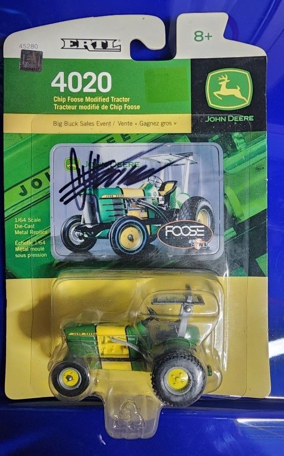 Chip Foose John Deere Tractor Autographed