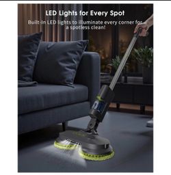 SALE!!!Cordless Electric Mop, Electric Spin Mop with Detachable Water Tank & Water Sprayer, Floor Cleaner