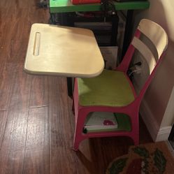 Classroom Desk And Chair Antique 