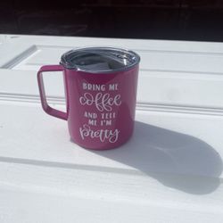 Pink Insulated Coffee Mug