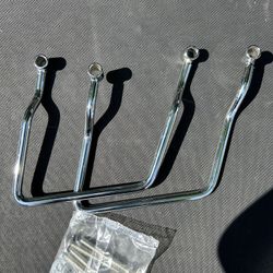 Metal 17cm Saddle bag Support Bar Mount Brackets For Honda Rebel CMX 250 CMX250