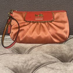 Y2K Vintage COACH Amanda Satin Wristlet 