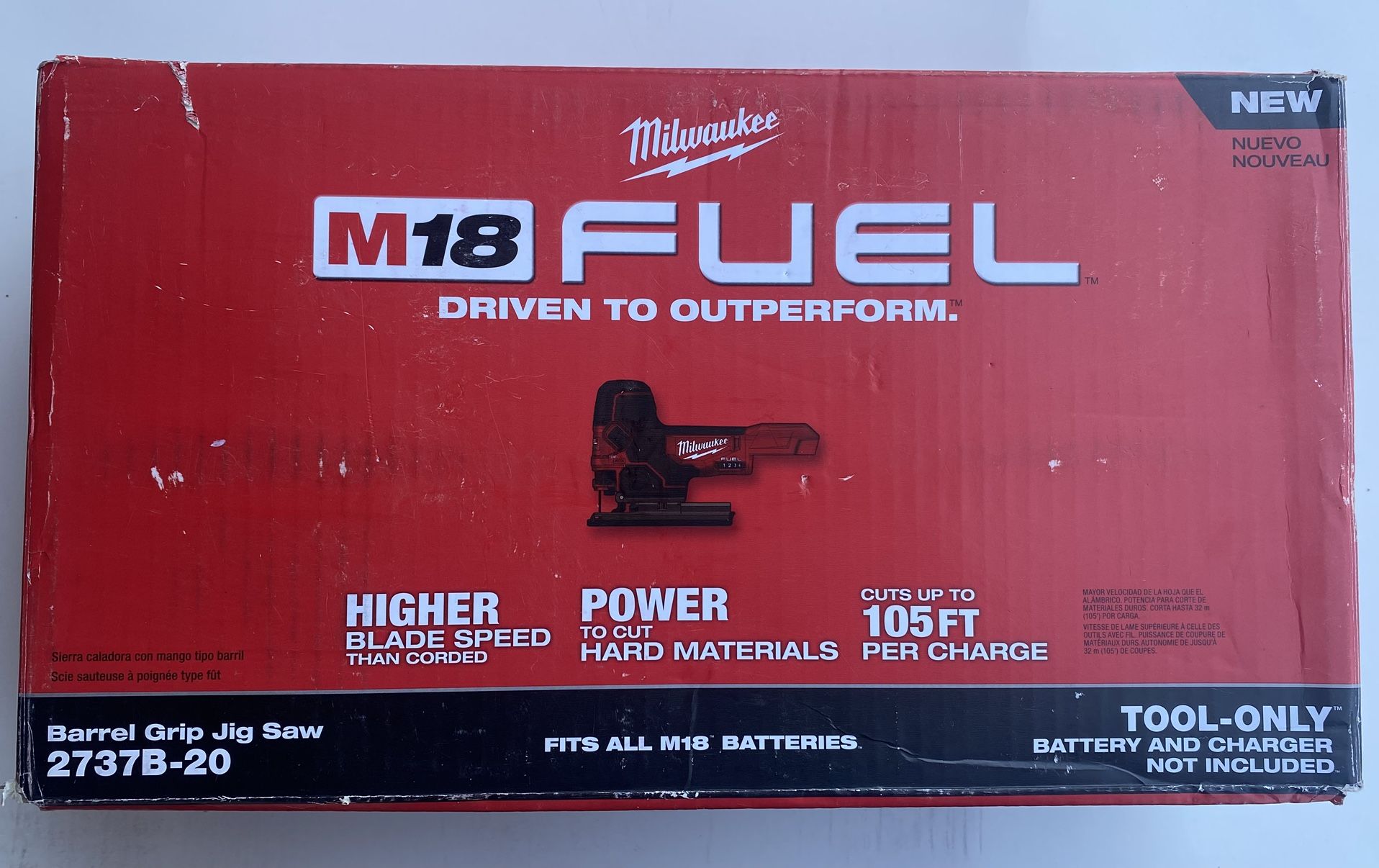 M12- Milwaukee M18 FUEL 18V Lithium-Ion Brushless Cordless Barrel Grip Jig Saw (Tool Only)