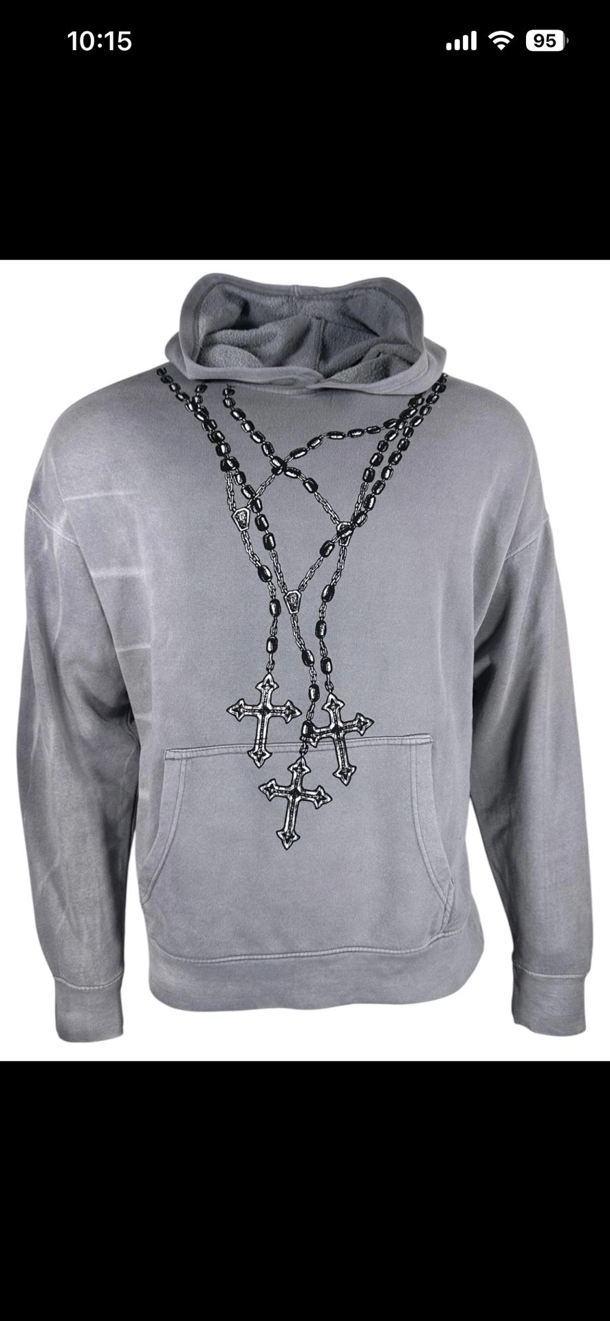 Xtreme Couture By Affliction Unisex Oversized Boxy Pullover Hoodie Saints
