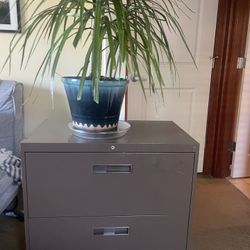 2 Drawer Metal Filing Cabinet 