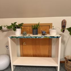 Solid Wood White Console 