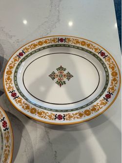 12pc William Sonoma Pasta Plate and Platter SET