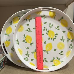 Set Of Two Serving Trays