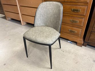 Mottled Grey Modern Black Hardback Chair