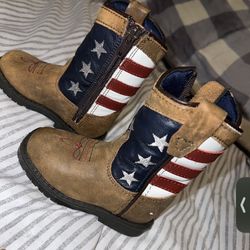 CODY JAMES TODDLER BOYS' USA FLAG WESTERN BOOTS