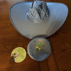 Foldable Sun Hat Folds into Pouch 