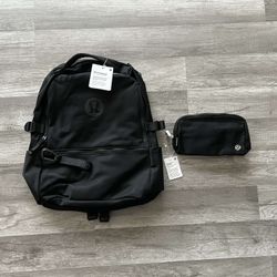 Lululemon Bundle New Crew Backpack and Everywhere Belt Bag New With Tags