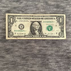 $1 2013 Duplicate Star Note FW