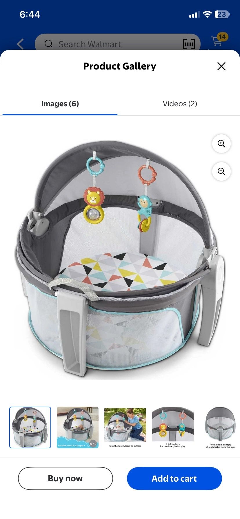 Fisher price travel bassinet