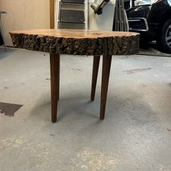 Rustic Wood  Slab Table 