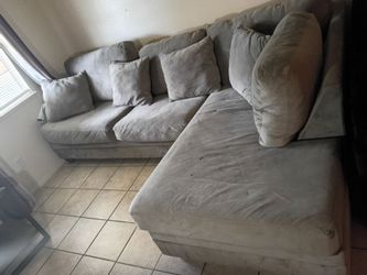 Sofa couch and 2 tables set and 65 inch Roku tv
