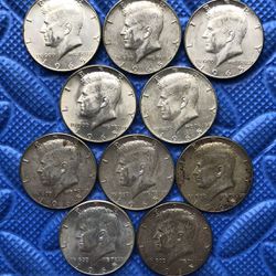 1965 40% Silver JFK 1/2 Dollar 10 Pack Coins