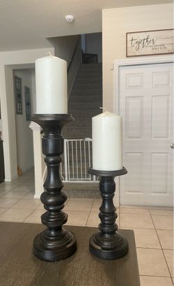 Candle Holders w/candles