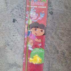 Zebco Dora the explorer Floating Fishing Rod and Reel Combo new in package 