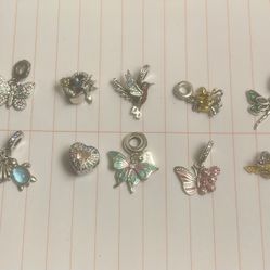 10 Sterling Silver Bracelet Charms