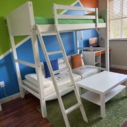Wood Twin Loft Bed