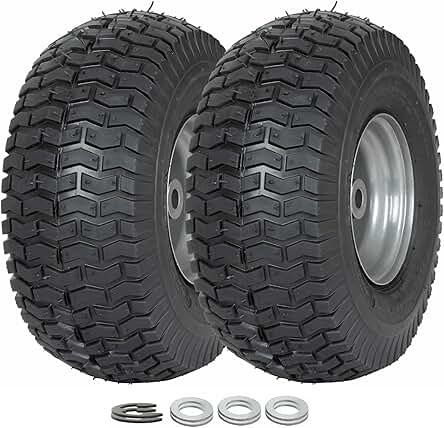 2 new, unboxed riding mower tires