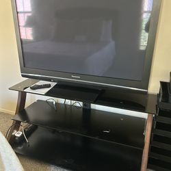 TV with Shelving Unit Stand