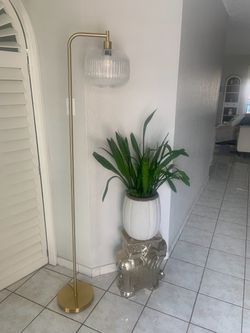 Beautiful floor lamp glass shade