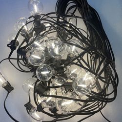  100ft Globe String Light with 32 LED Shattered Proof Bulbs + 2 Extra LED Bulbs 