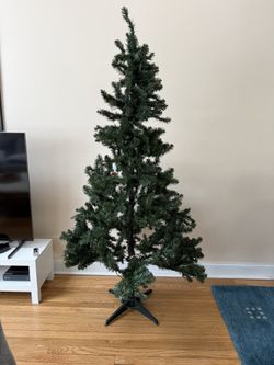 6’5 Ft Christmas Tree, White Lights