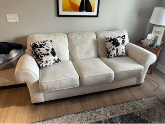 Cream 3-seat sofa - Excellent condition