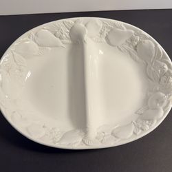 Windsor & Browne Divided Serving Dish Embossed Fruit