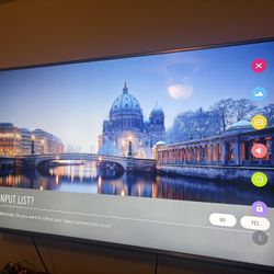 57.5 Inch LG Tv  With Mount Bracket 