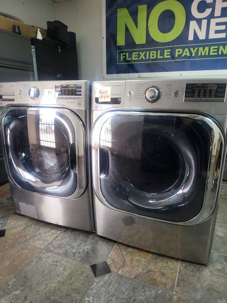 ♨️♨️LG SET STEAM WASHER END ELECTRIC JUMBO STAINLEES STEEL