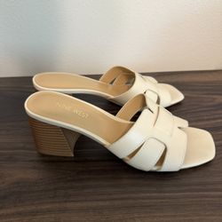 Nine West Cream Block Heel