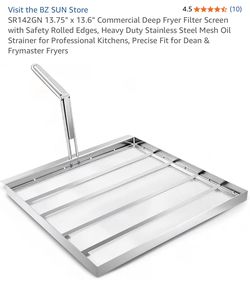Commercial Deep Fryer Filter Screen