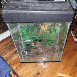 20 gallon high with marine land eclipse hood With Built-in filter Twin fluorescent Lights