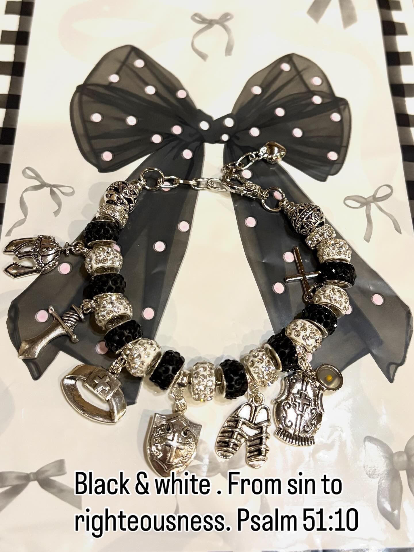 Armor Of God Charm Bracelets With Mustard Seed Charm