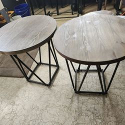 2 Side Tables used Has Some Wear On Them But Still Good Condition 