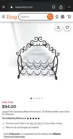 Metal Wine Bottle Holder