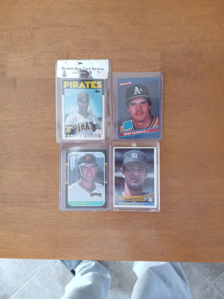 Assorted Baseball Card Rookies (Bonds/Canseco