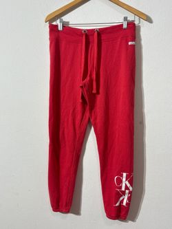Calvin Klein jeans Women’s Dark Coral Elastic Waist Sweatpants Used Size: S