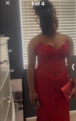 Beautiful red prom dress