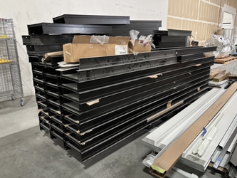 Black Metal Cable Trays / Cable Management Sections – Full Pallet