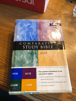 NIV KJV.NASB AMP Comparative Study Bible hardcover